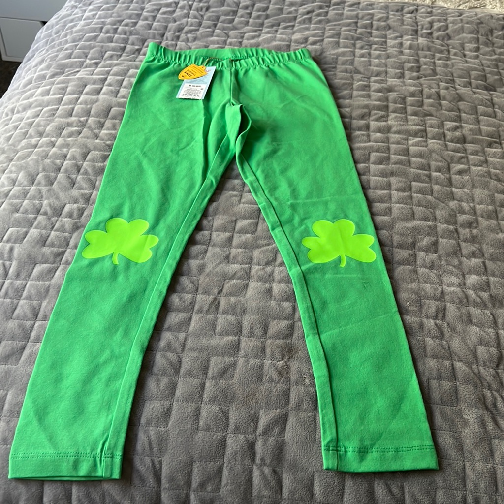 Brand New Girls Saint Pattys Leggings